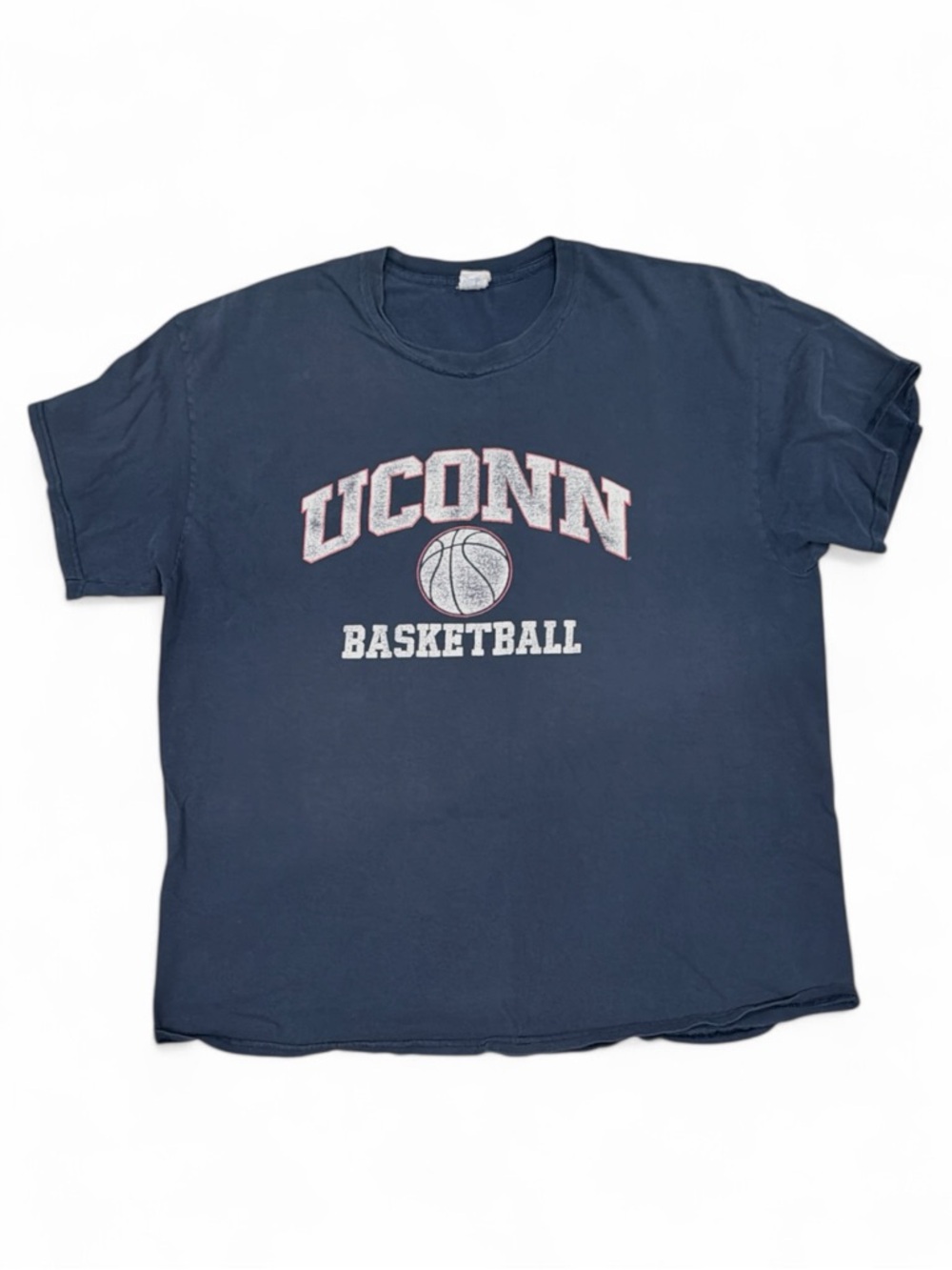 Gildam UConn VINTAGE‎ Basketball Navy Tee -
Size XL